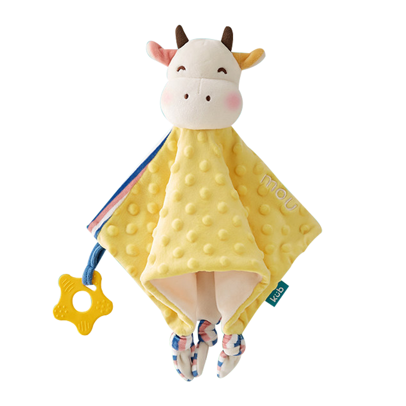 KUB Baby Comfort Blanket, Edible Comforting Doll for 0-1 Year Old Infants, Plush Hand Toy for Sleep And Comfort