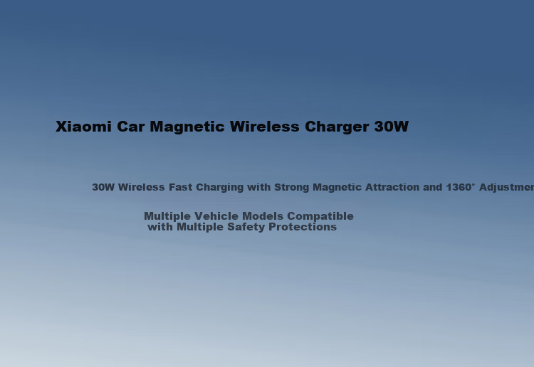 MI [New SU7 Compatible] Car Charger, Super Fast Charging 30W Magnetic Wireless Charging, Car Mount Phone Holder, Suitable for MI 17 IPhone 17 1