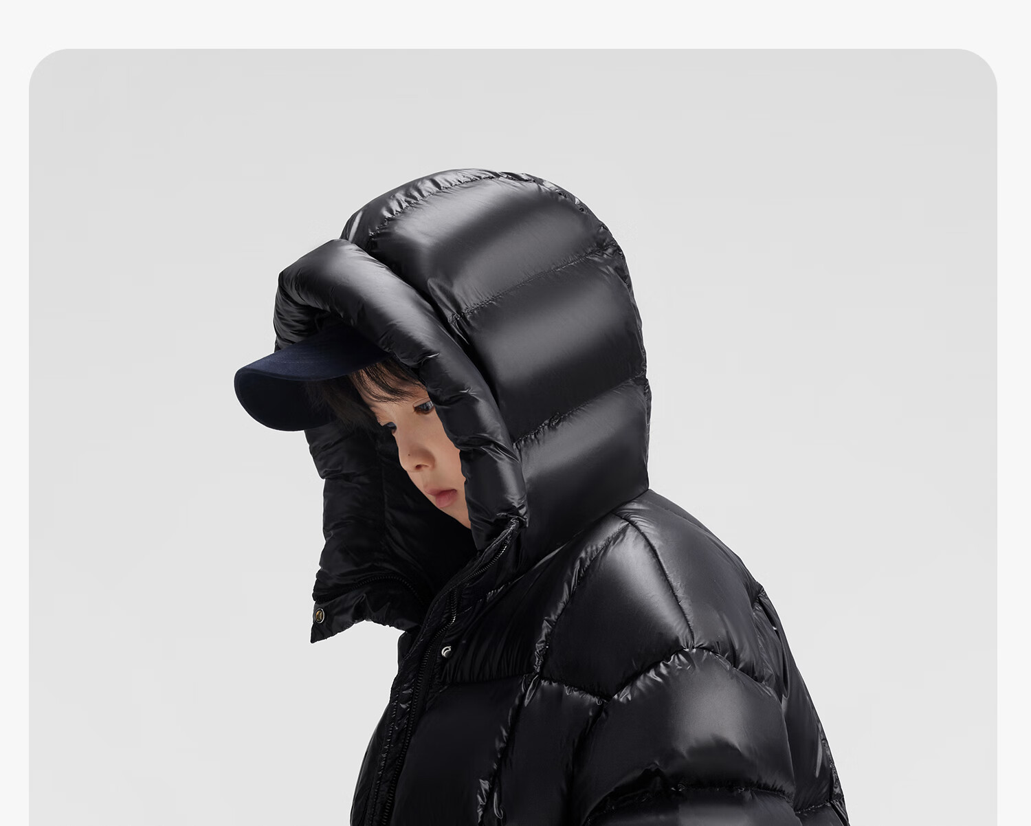 Zuo Xi Boys' Down Jacket Winter Thickened 2025 New Children's 90% Safe Velvet Puffer Coat Black 150 16