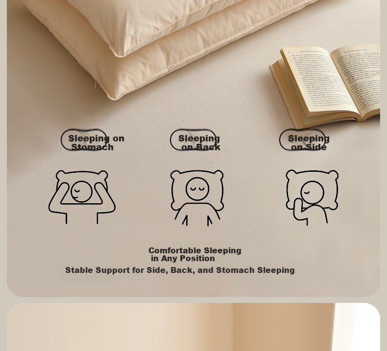 HLA A-Class 100% Xinjiang Cotton Three-Protection Pillow Core 7A Antibacterial Oil-Resistant Fiber Neck Support Pillow for Dormitory 12