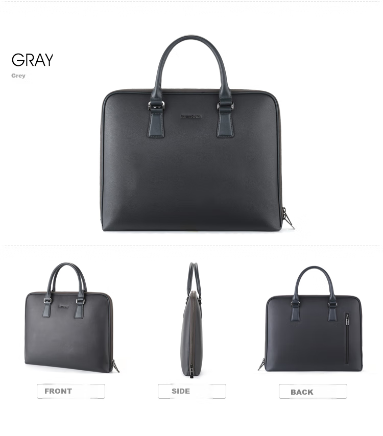 Xinxiuli Men's Business Briefcase, 13.3-Inch Laptop Bag, Leather Travel Case, Birthday Gift, TK3 6