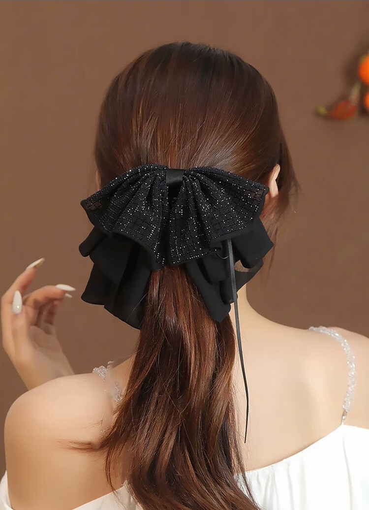 LiQing Butterfly Bow Mini Hair Claw Clips [2 Pieces] Hairpins for Forehead Bangs Side Hair Accessories Gift for Girlfriend Festival 5