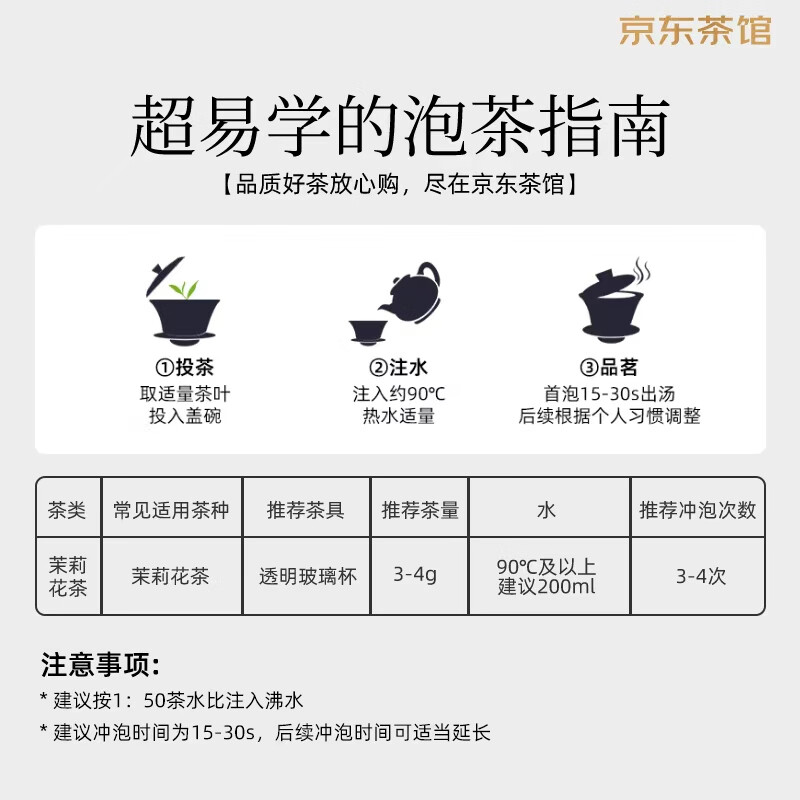 京华18号特级七窨茉莉花茶清香型老北京特色花茶茶叶自己喝口粮茶250g