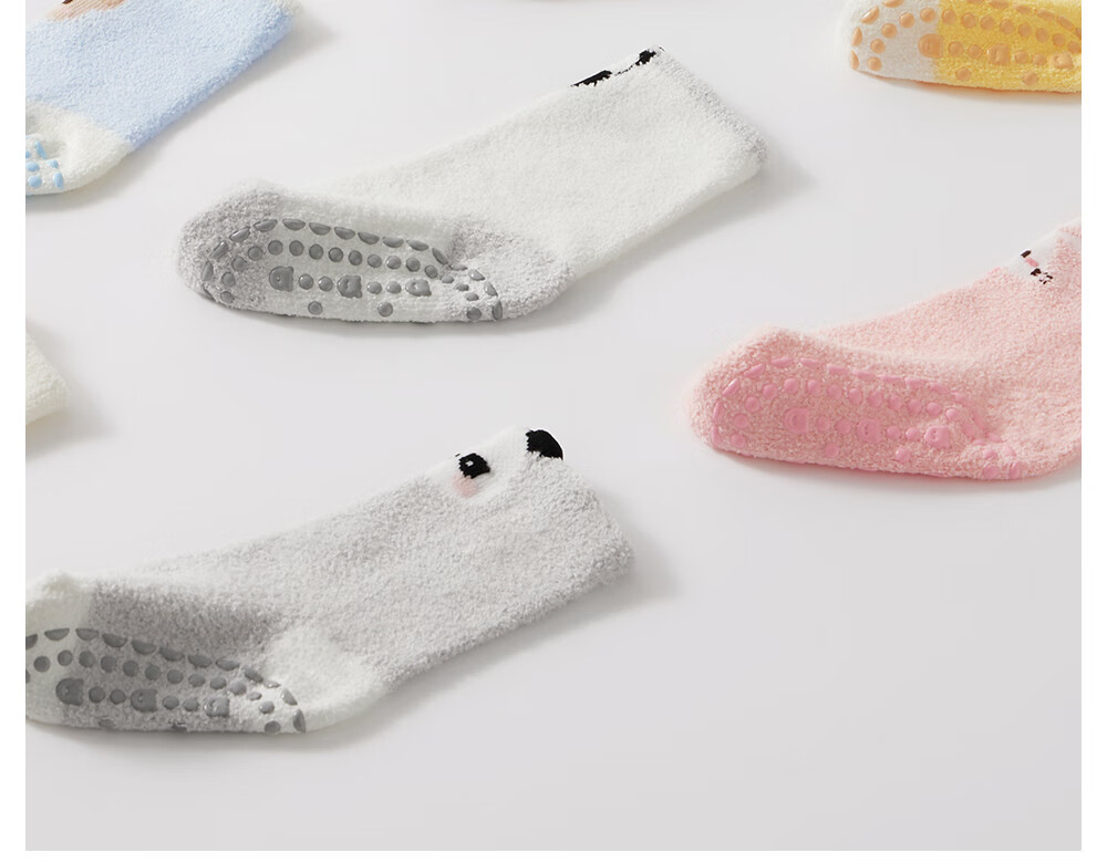 Beitais Baby Socks Autumn Winter Thickened Warm Newborn Double-Sided Fleece Cotton Socks Unisex Children's Class A Floor Socks 17