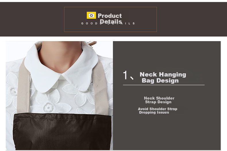 Jinghuisichuang Kitchen Apron [Stain-Resistant, Oil-Proof, Long Sleeve] Washable Durable Women's Smock Workwear JH0808 6