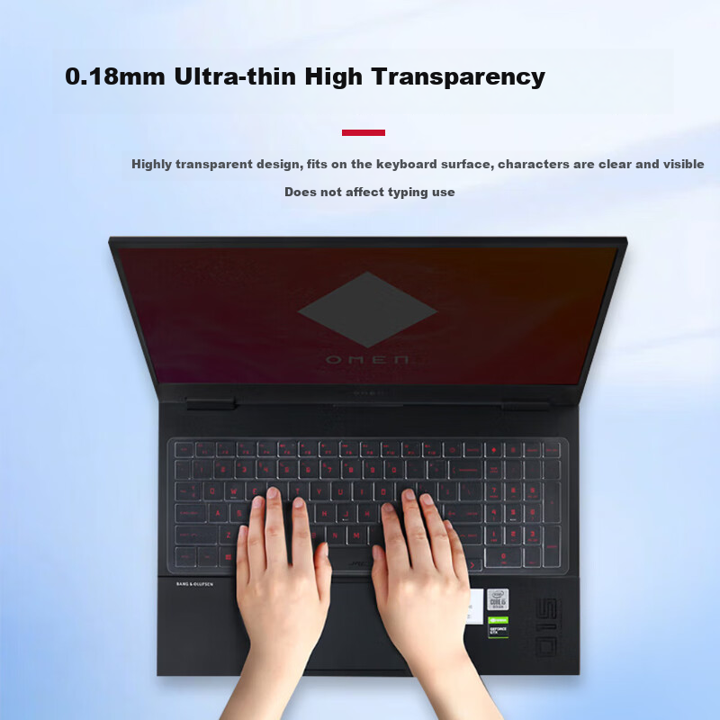 JPLAYER Compatible with HP Zhan 66 7th Gen, 2024 Model/Zhan 66 14+/Zhan 99 Ultra 2025 Model 14-Inch Laptop TPU Keyboard Cover + HD Screen Protector Anti-Scratch Set