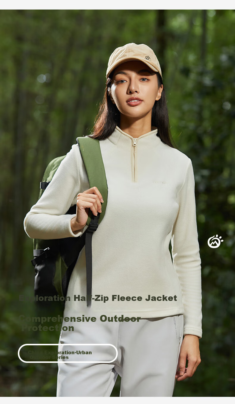 TECTOP Women's Fleece Jacket, Outdoor Windproof, Warm Stand Collar, Soft Comfortable, 46ZR, Classic Black, 2XL 4