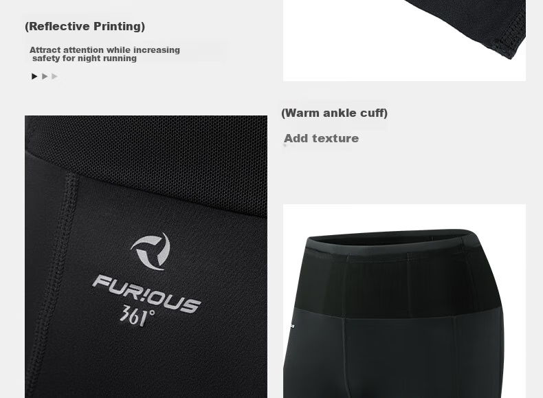 361° Men's Pants, Spring And Summer New Style, Sports Tights, Running Elastic Capri Pants, Compression Pants, 652532704-1 16