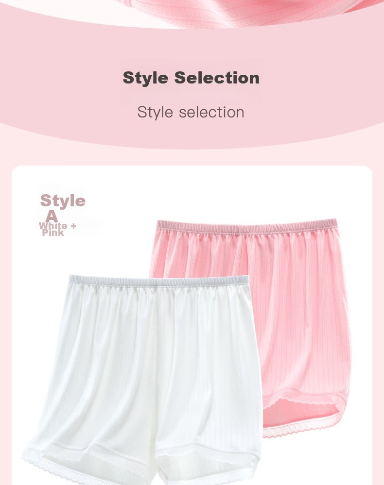 Duomiaowu Girls' Safety Shorts, Anti-Exposure, Summer Thin Ice Silk Children's Underwear, Breathable Baby Boxer Briefs, K00091 White And Black, 140cm (Suitable for 135-145cm) 8