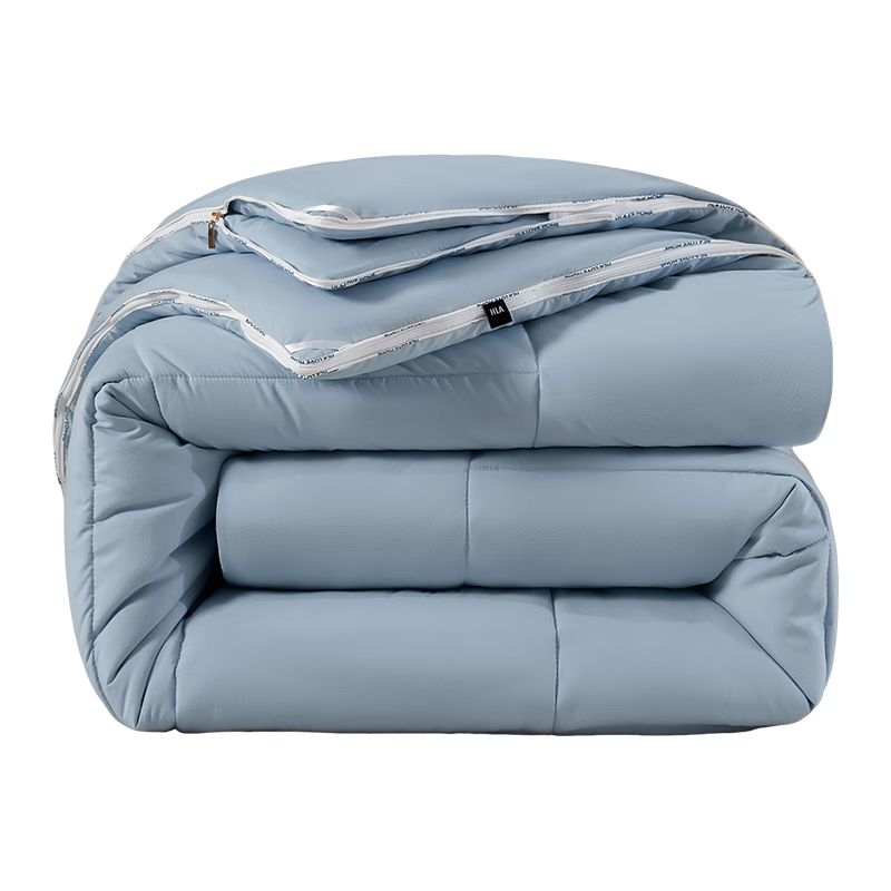 HLA 7A Antibacterial Soy Fiber Quilt 2-in-1 Mother and Child Quilt Autumn Winter Quilt Core Blue Approx. 8 Jin 150*200cm