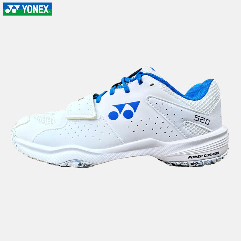 YONEX Badminton Shoes Spring Summer Professional Competition Training Cushioning Breathable Sports Shoes SHB520WCR White Blue Size 43 4