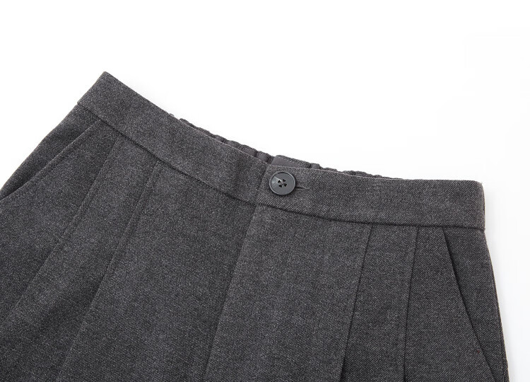 Demana [Smooth Starry Sky Wool Suit] Winter Round Neck Sleeveless Short Top Waist-Cinching Vest Wide-Leg Pants Women's Two-Piece Set 5