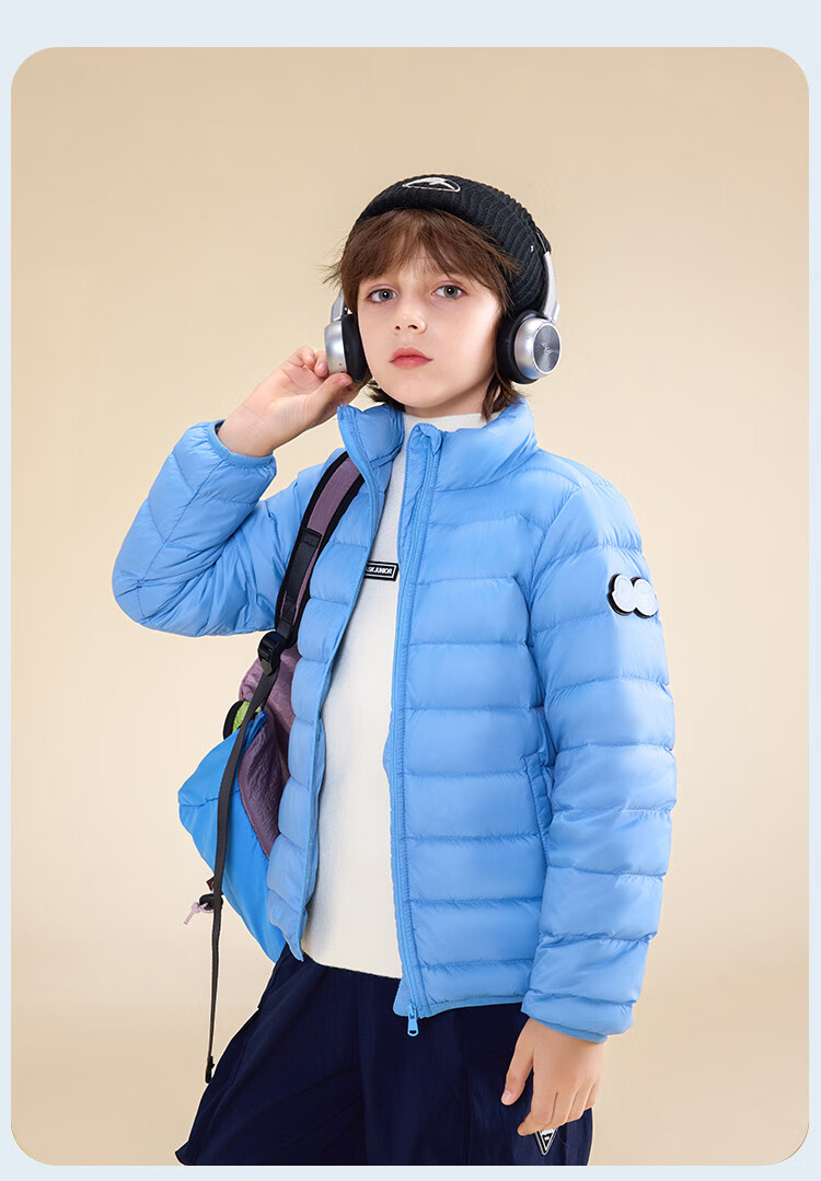 ASK JUNIOR 90 Canada Duck Down Parent-Child Warmth Down Jacket 25 Winter Children's Boys and Girls Large Kids 7A Antibacterial Lightweight Warm Coat 14