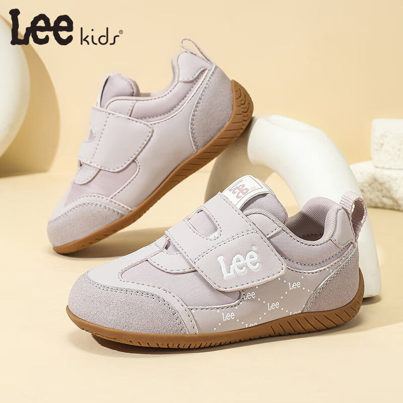 LEE KIDS Children's Shoes, Autumn New Style Kids' Sneakers, Girls' Non-Slip Sports Shoes, Boys' Casual Shoes for Older Children, Pink, Size 27