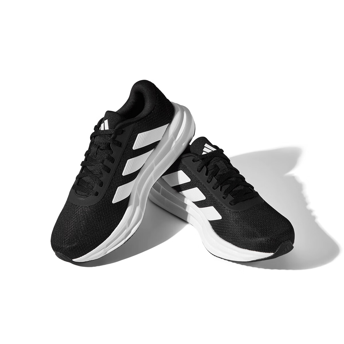 Adidas Unisex Outdoor Training Comfortable Breathable Casual Running Shoes Light Grey/Carbon Black/Black No.1 Size 36 3