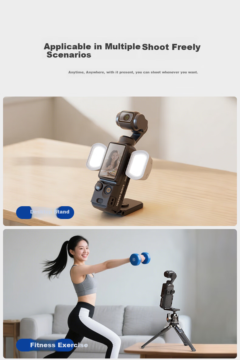 NEEWER Pocket3 Magnetic Fill Light, Pocket Spirit 3 Camera Single Color Temperature Photography Light, Portable Flashlight, Camera Lighting, Black 15