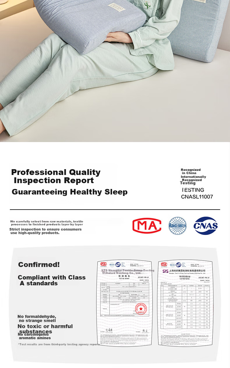 HLA Class A Latex Neck Support Pillow Memory Foam Pillow Core Premium Rubber Sleep Aid Soft Elastic Comfortable Pressure Relief Cervical Pillow 2