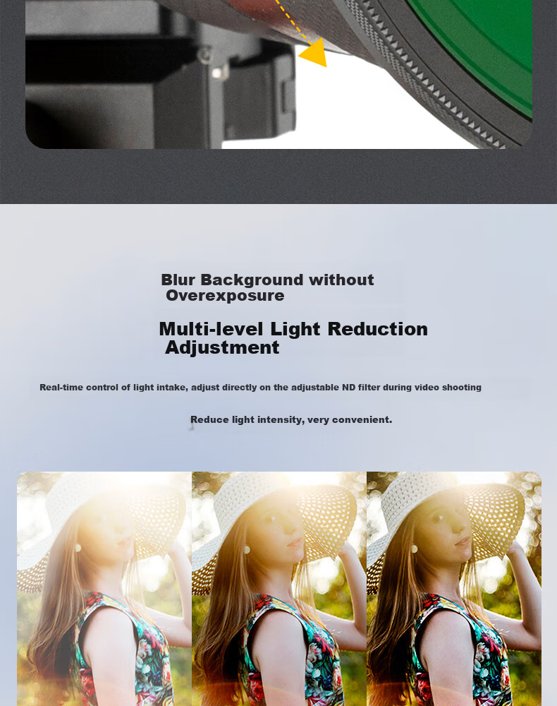 Kase Magnetically Adjustable ND Filter, 77mm ND3-1000, Adjustable from 1.5 to 10 Stops, for Landscape And Portrait Photography, Time-Lapse And Long Exposure Shooting Filter 4