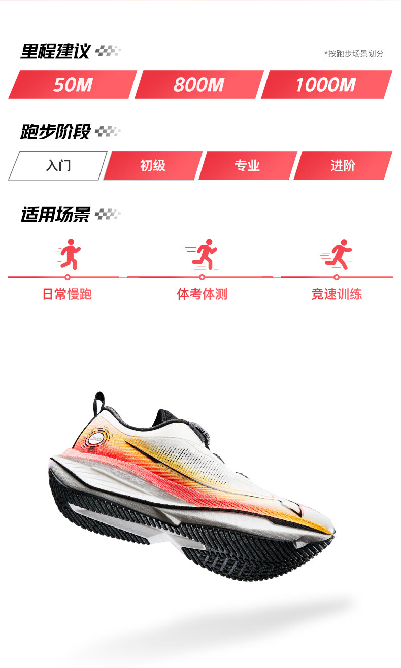 XTEP Kids Integrated 2.0 Boys Running Shoes Mesh Upper Sports Shoes Sail White/Mandarin Orange/Laser Red Size 39 7