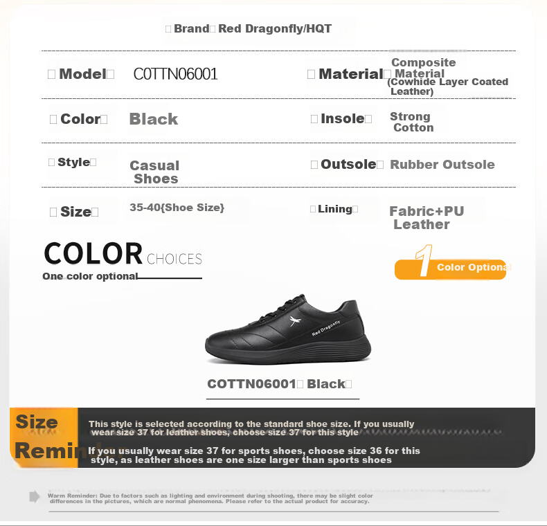Hongqingting Casual Shoes for Women, Comfortable Versatile Women's Shoes, Trendy Sports Sneakers for Women, Korean Style C0TTN06001 6