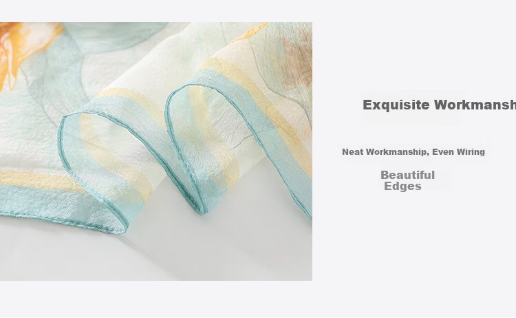 Shanghaigushi Silk Scarf for Women, Chiffon Shawl, Small Square Scarf, 100% Mulberry Silk Scarf, Gift Box, Present for Mom, National Day Gift 4