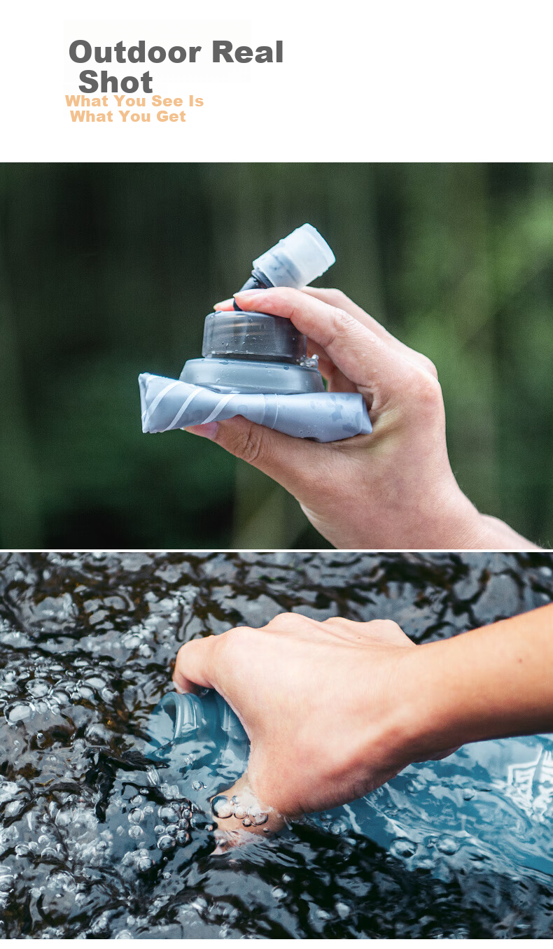 AONIJIE Hydration Bladder, Outdoor Soft Water Bottle, Hiking Sports Water Bag, Running And Trekking Convenient Water Reservoir 12