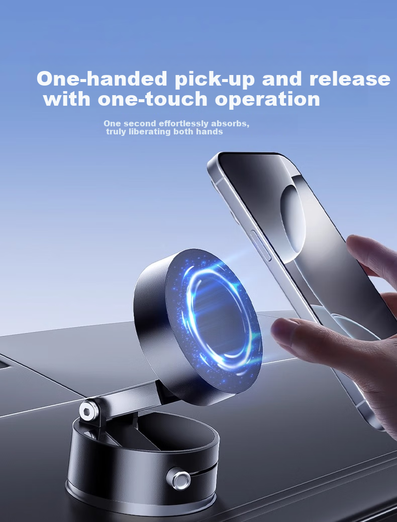 Stiger [Over 10,000 Sold] Car Phone Holder, Vacuum Magnetic Mount, Car Navigation MagSafe Suction Cup Holder 5