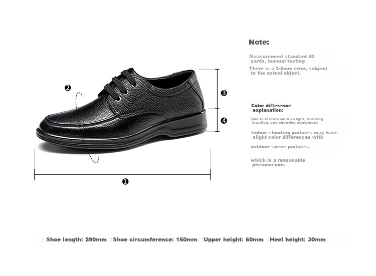 Aokang Leather Shoes for Men, Casual Business Shoes, Comfortable Work Lace-Up Formal Shoes, British Style Footwear, Black, Size 40 8