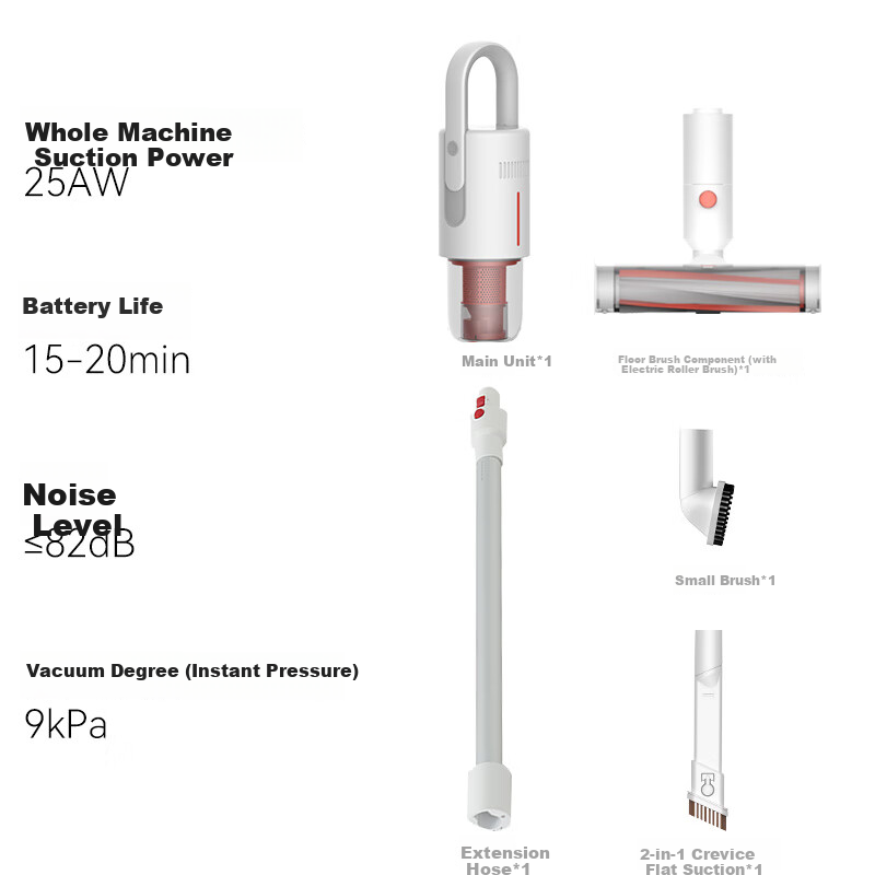 Deerma [Buy with Confidence, Price Protection] Cordless Handheld Vacuum Cleaner VC20 Plus, Lightweight Home Handheld Vacuum, Upright Rechargeable Powerful High-Suction Pet Hair Removal