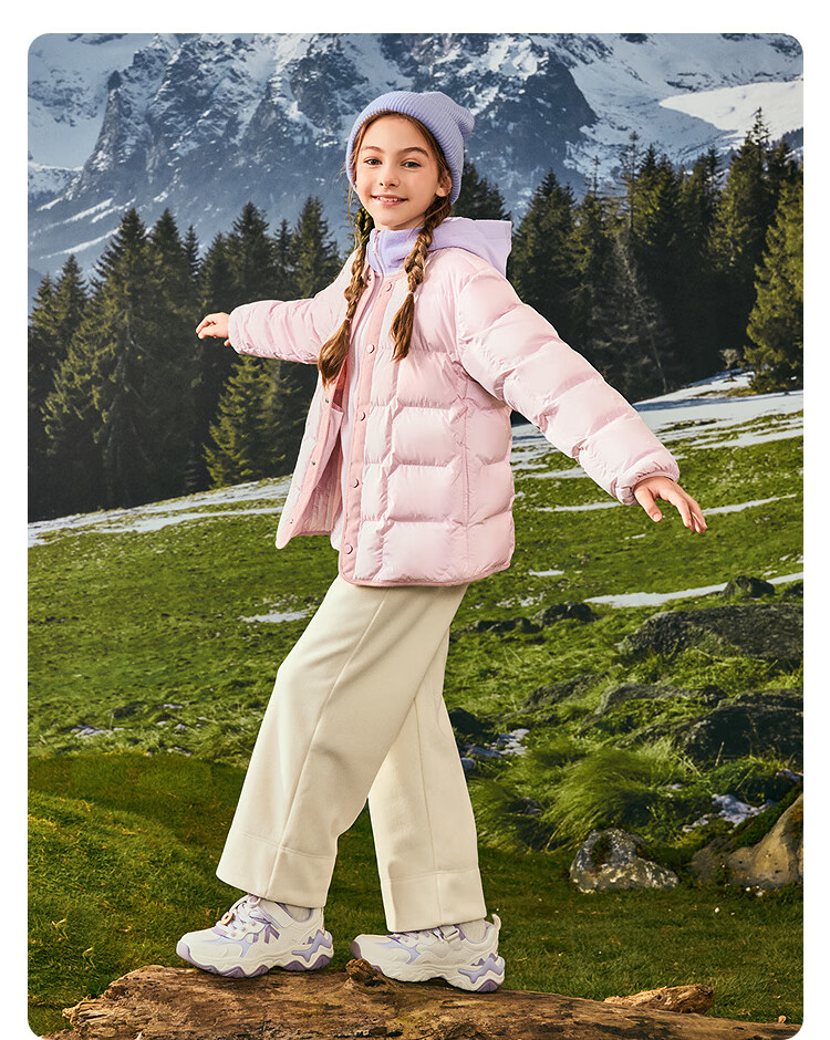 Balabala Kids Lightweight Down Jacket Boys Girls 2025 Parent-Child Winter Coat [Mall Same Style] 202425107204 4