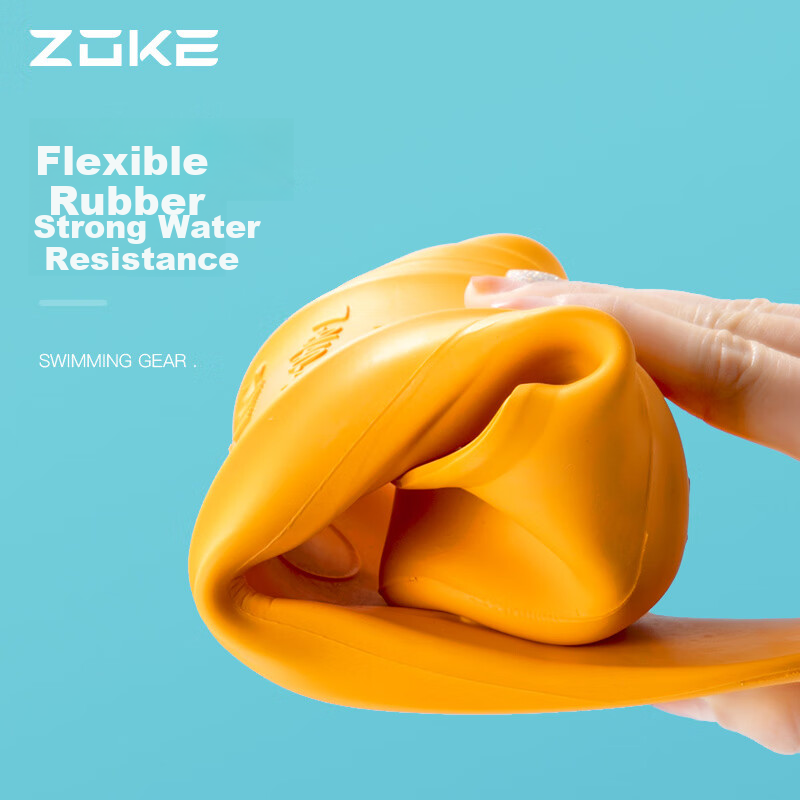 ZOKE Swimming Flippers, Professional Training Kickboard, Rubber Duck Foot Board, Diving And Snorkeling Equipment, 621505851-3, Size 30/32 2