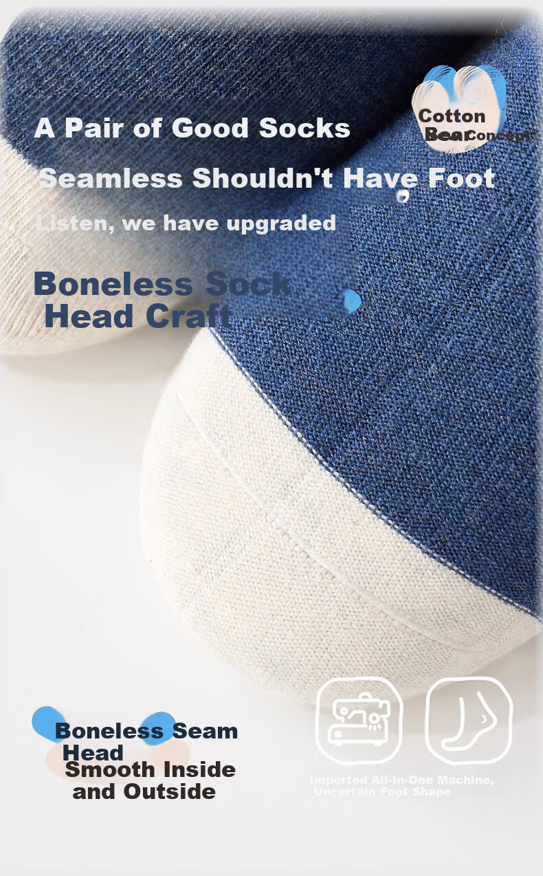 Mianqixiong Children's Socks, Spring And Autumn A-Class Pure Cotton Mid-Calf Socks, Boys' Baby Socks, Big Kids' Socks, Thin Cotton Socks for Boys in Autum 5