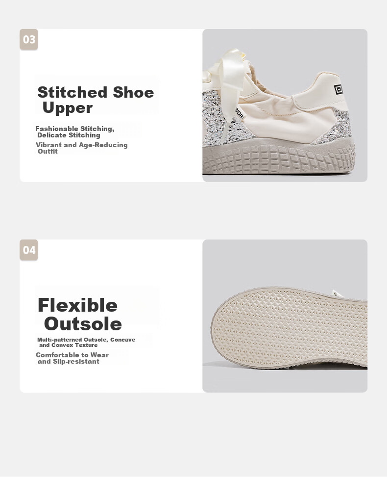 Huili Official Women's Sneakers, New Spring 2026 Style Dexun Shoes, Retro Simple Women's Shoes, Beige Gray, Size 37 7