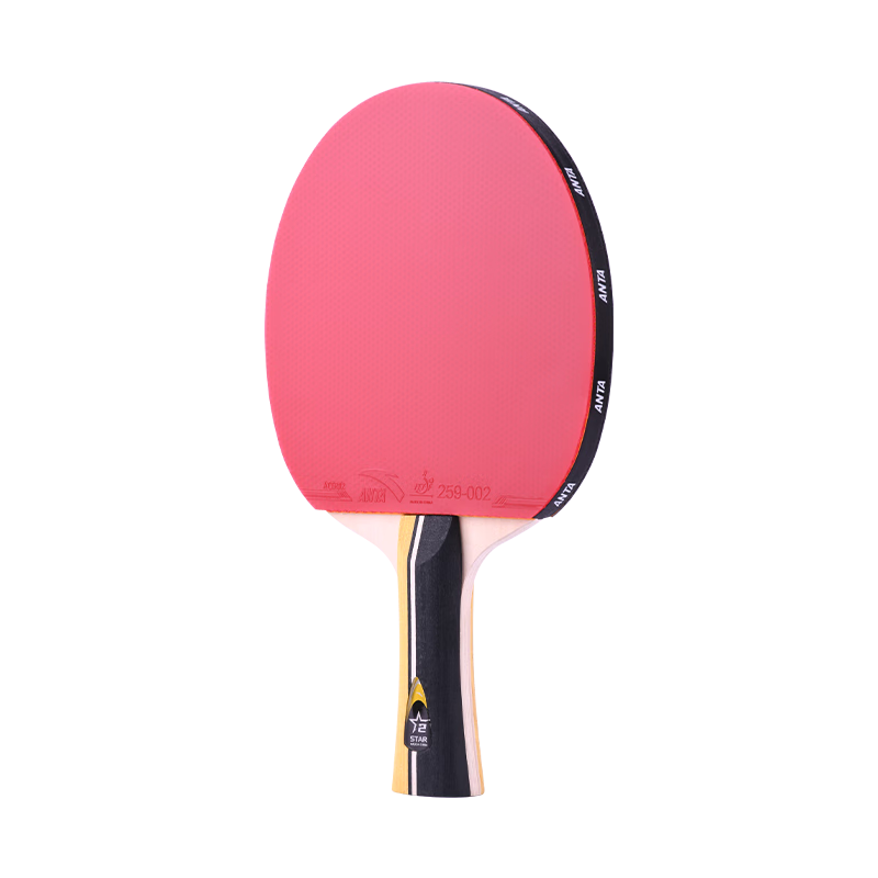 Anta 2-Star Table Tennis Racket (Jingcang Fast Delivery + 6 Balls + Racket Bag) P201 Shakehand Single Racket