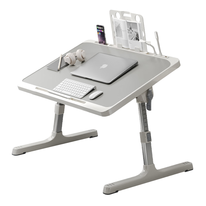 Jing Jiayi Adjustable Folding Bed Desk Computer Table Dormitory Student Writing Desk Bedside Study Table Adjustable Home Use