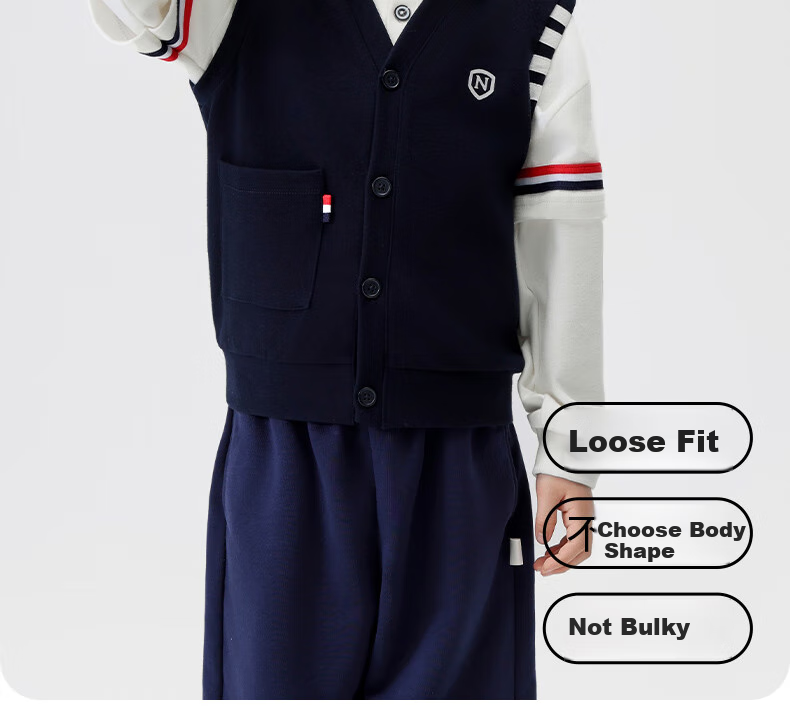 NUBIWU Children's Vest, Boys' Waistcoat, Big Kids' Outer Wear Vest, Boys' Spring Style Sleeveless Jacket Clothing 8