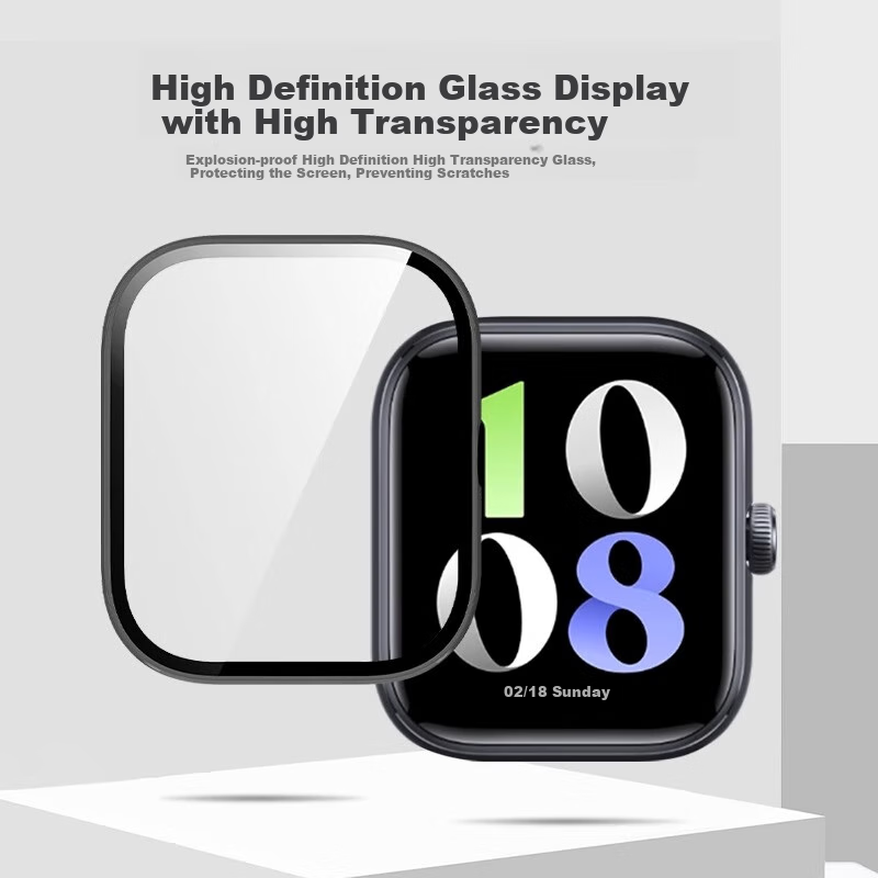 Iboann Compatible with Vivo/iQOO Watch GT Protective Case, IQOOWATCHGT Tempered Glass Case, Integrated Vivo Watch Case, Full Protection Cover, Vivo Watch GT Accessories