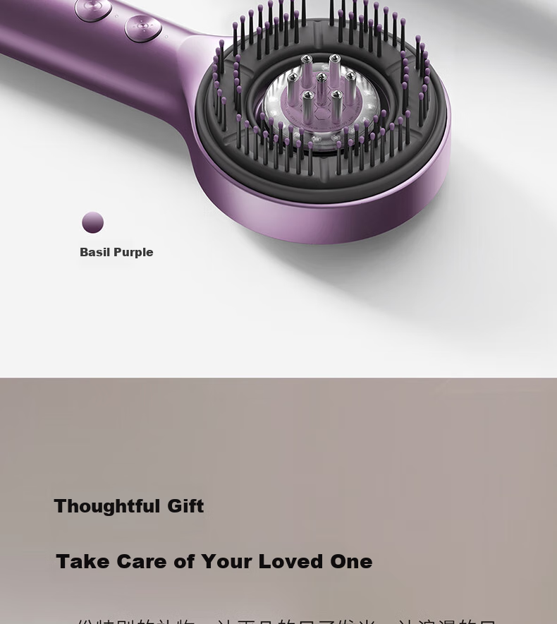 Mijia Head Massager Red Light Care Massage Comb Graphene Temperature-Sensing Intelligent Electric Scalp Massager Women's Day Gift Holiday Gift Box 16