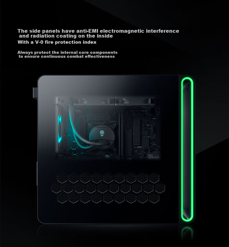 Alienware Gaming Desktop Computer Area-51 High-End E-Sports Gaming PC (Ultra 9 64GB 2TB RTX5080) Starry Silver Water-Cooled Black Myth: Wukong 80L AI Graphics Statio 13