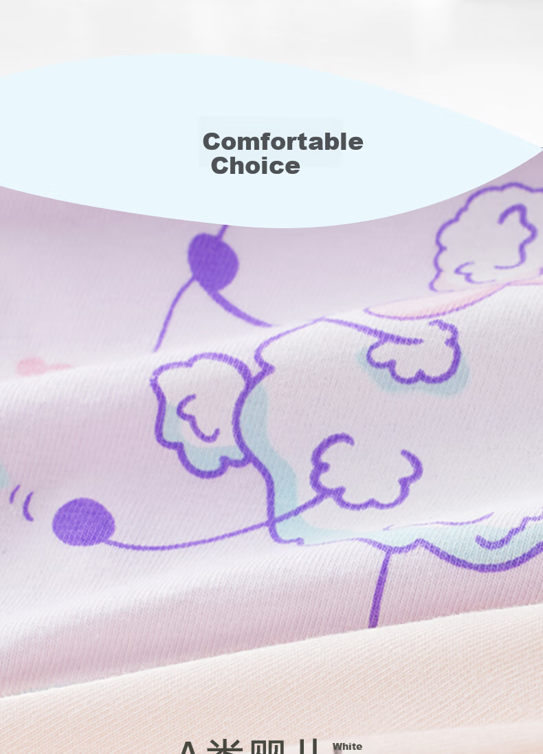 Ailier&ouluola Girls' Cotton Triangle Panties for Students in Puberty, Children 6-12 Years Old, Big Girls' Underwear, No Wedgie S 2