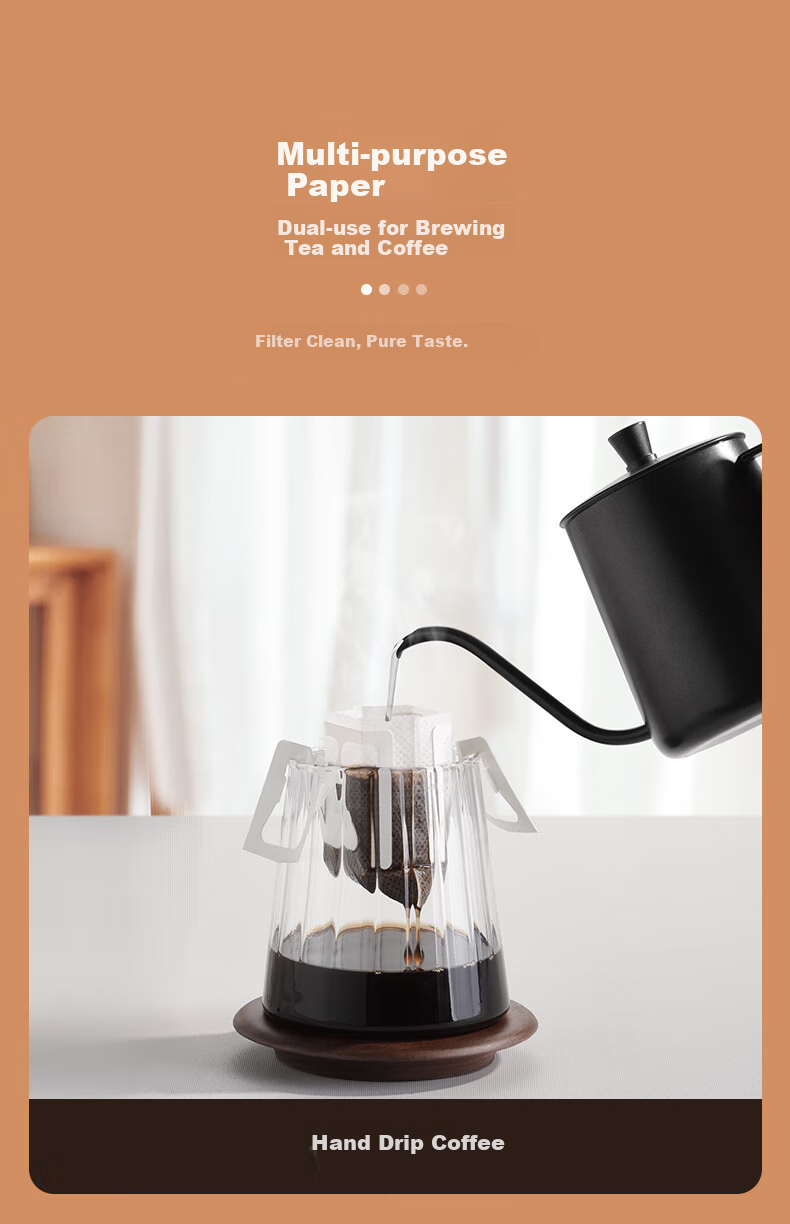 CLITON Coffee Filter Papers, Portable Drip Coffee Maker Filter Papers, Cake Bowl-Shaped Filter Cups, 50 Sheets 11