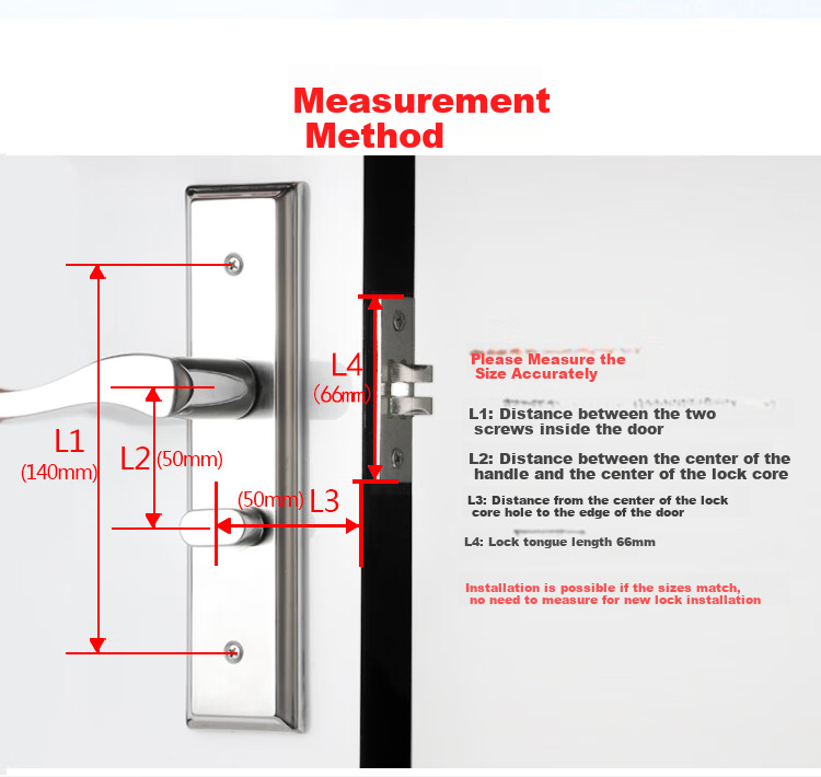 BLOSSOM Handle Lock, Interior Door Lock, Bedroom Wooden Door Lock, Brass Core Single Latch Door Lock, 5040-221 10