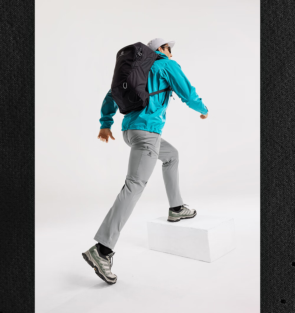 KAILAS T10 Soft Shell Pants for Men, CORDURA Reinforced Wear-Resistant Elastic Breathable Outdoor Hiking Windproof Pants 3