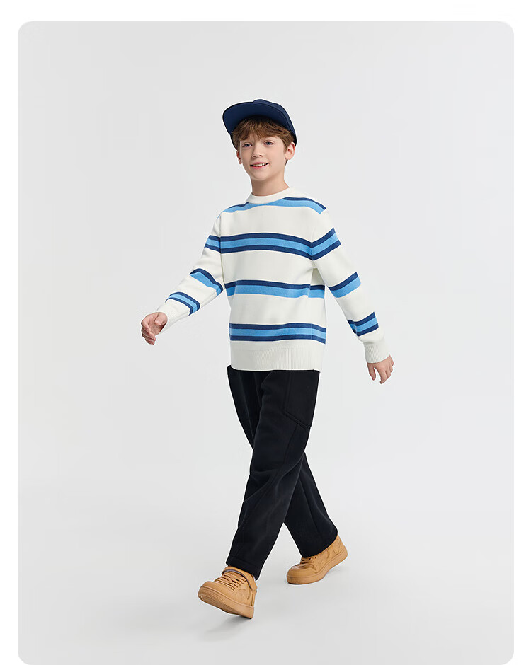 Balabala BalaOne Kids Long Pants Boys Girls 2025 Winter Fleece Casual Curved Pants Warm 208425108213 4