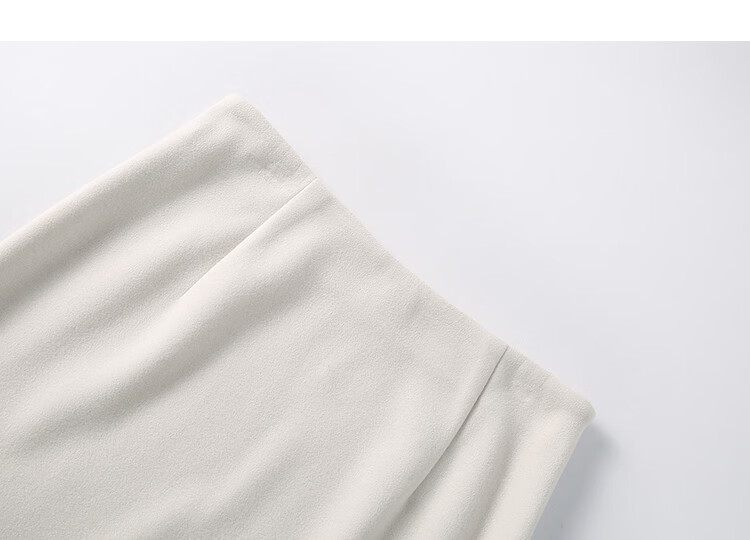 Demana Amber Glow Winter Commuter Elegant Wool Blend Side Slit X-Shaped Mermaid Women's Skirt 3