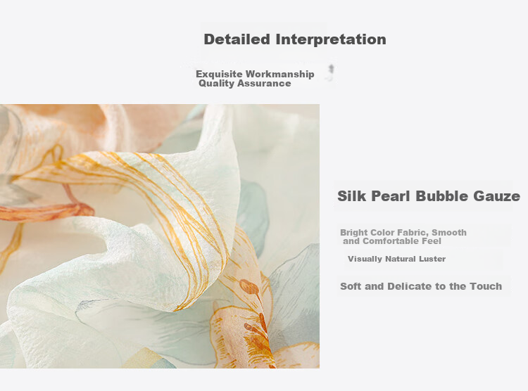 Shanghaigushi Silk Scarf for Women, Chiffon Shawl, Small Square Scarf, 100% Mulberry Silk Scarf, Gift Box, Present for Mom, National Day Gift 2