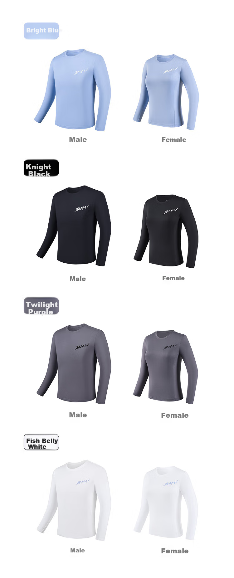 Bmai Autumn And Winter Running Fitness Training Long-Sleeve Men's Spring Summer Commute Jogging T-Shirt, Antibacterial Anti-Friction Quick-Dry Top for Me 5