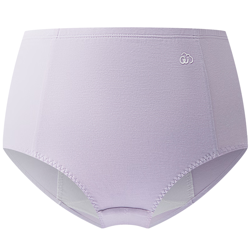 AIMER KIDS New 3A Antibacterial Waterproof Gusset High-Waist Menstrual Underwear - Taro Purple 160