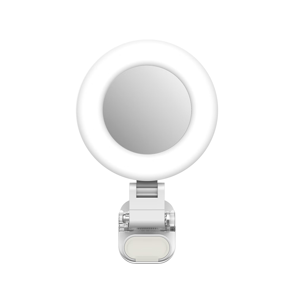 (Taixun) Mobile Phone Fill Light Live Streaming Photography Clip-on Portable Fill Light Beauty Soft Ambient Light Travel VLOG Shooting Ring Light No Dead Angle Fill Light Tool