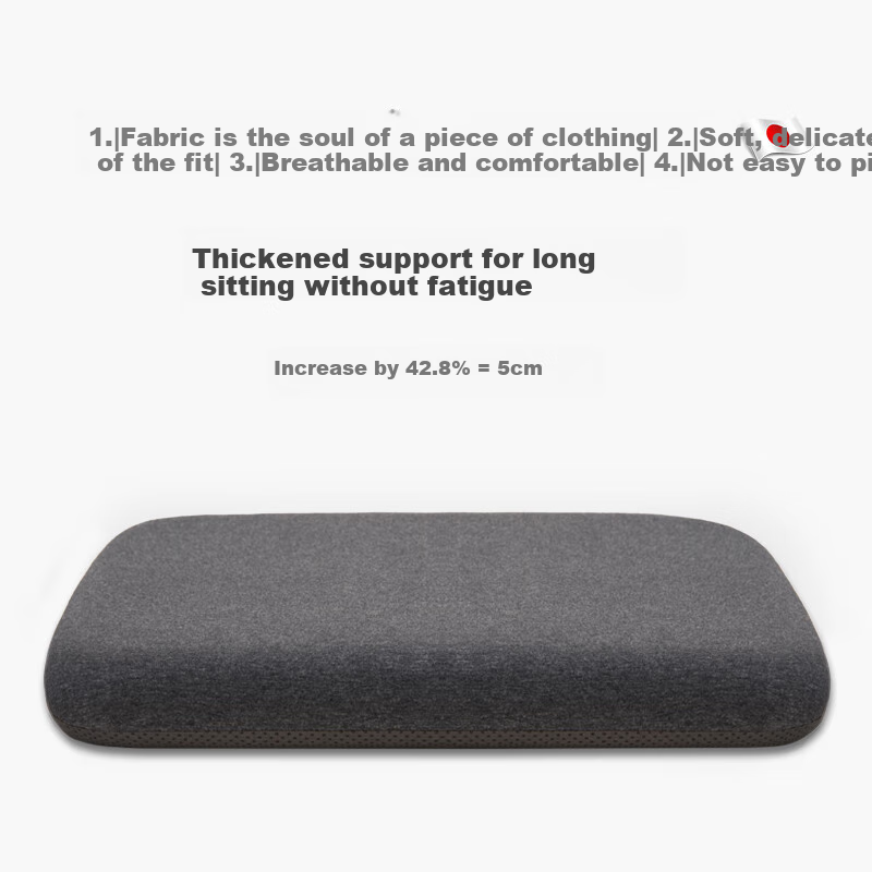 Youtengyouju YOTOK (Japan) Genuine Memory Foam Seat Cushion, Butt Pad, Chair Pad, Office Long-Sitting Floor Stool Seat Cushio